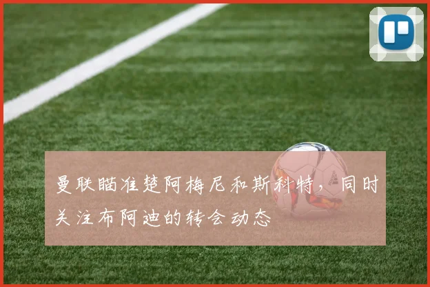曼联瞄准楚阿梅尼和斯科特，同时关注布阿迪的转会动态